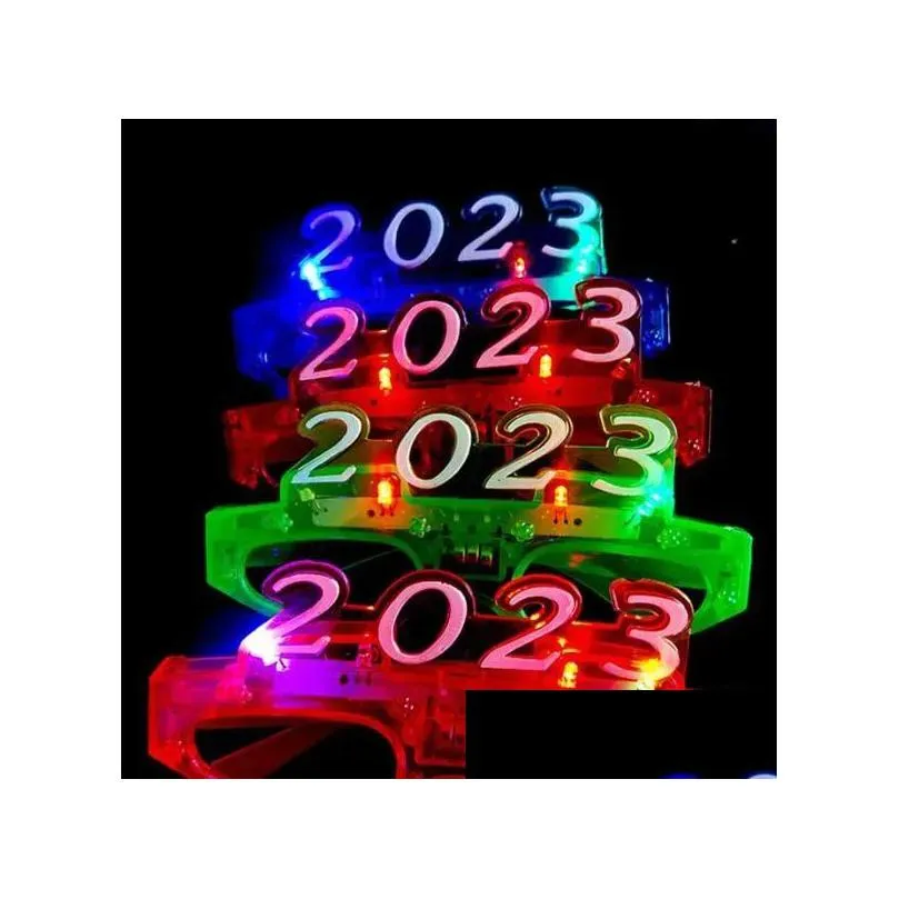 ups party led glasses glow in the dark halloween christmas wedding carnival birthday party props accessory neon flashing toys