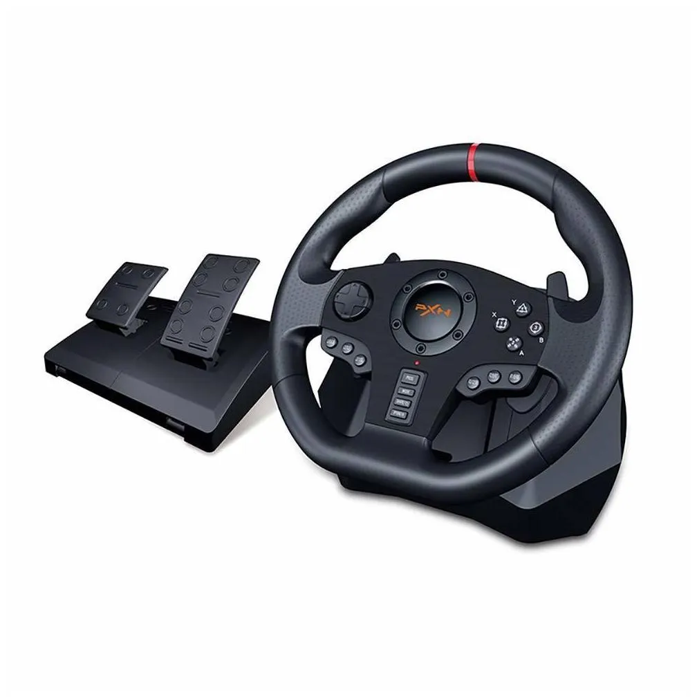 other accessories pxn v900 gaming steering wheel volante pc racing for ps3/ps4/xbox one/android tv/switch/xbox series s/x 270ﾰ/900ﾰ pedals
