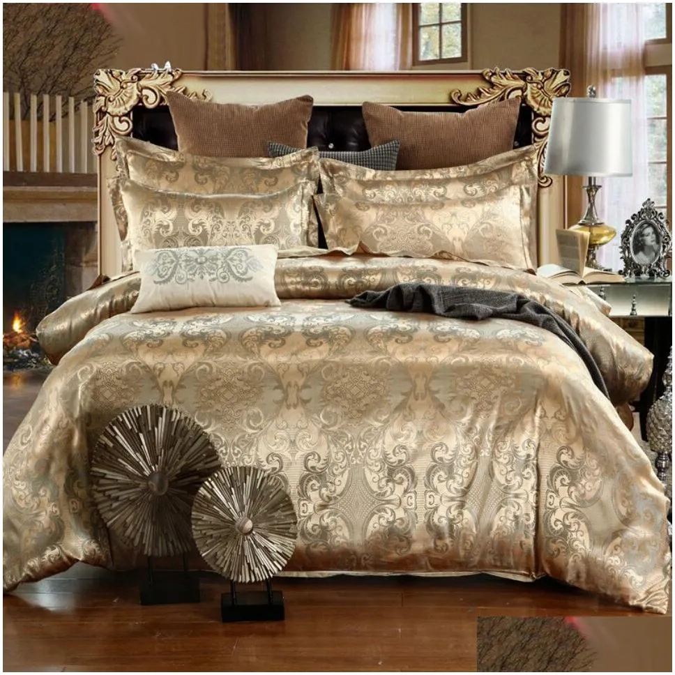 luxury designer bedding sets sation silver queen bed comforters sets cover embroidery europe stylish king size bedding sets