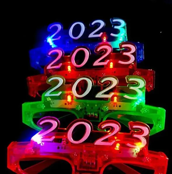 Party LED Glasses Glow In The Dark Halloween Christmas Wedding Carnival Birthday Party Props Accessory Neon Flashing Toys G0707