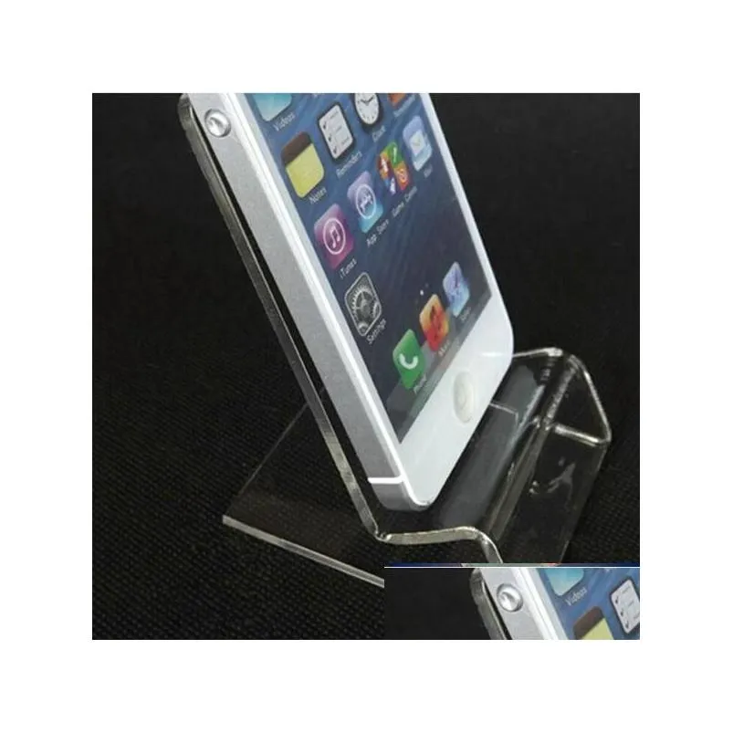 Other Household Sundries fast delivery Acrylic Cell phone mobile phone Display Stands Holder stand for 6inch smartphone