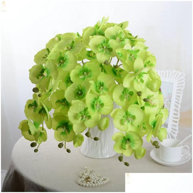 artificial flowers real touch artificial moth orchid butterfly orchid for house home wedding festival decoration