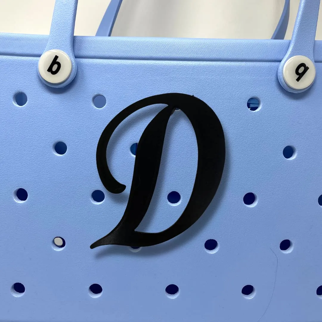 boglets decorative bogg bag alphabet lettering personalize your bag with 3d printed alphabet letters