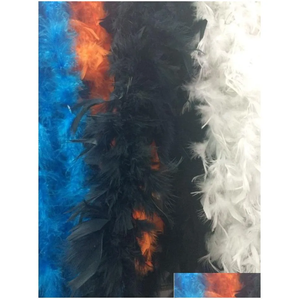 glam flapper dance fancy dress costume accessory feather boa scarf wrap burlesque feather boa 200cm turkey feather boa strip many