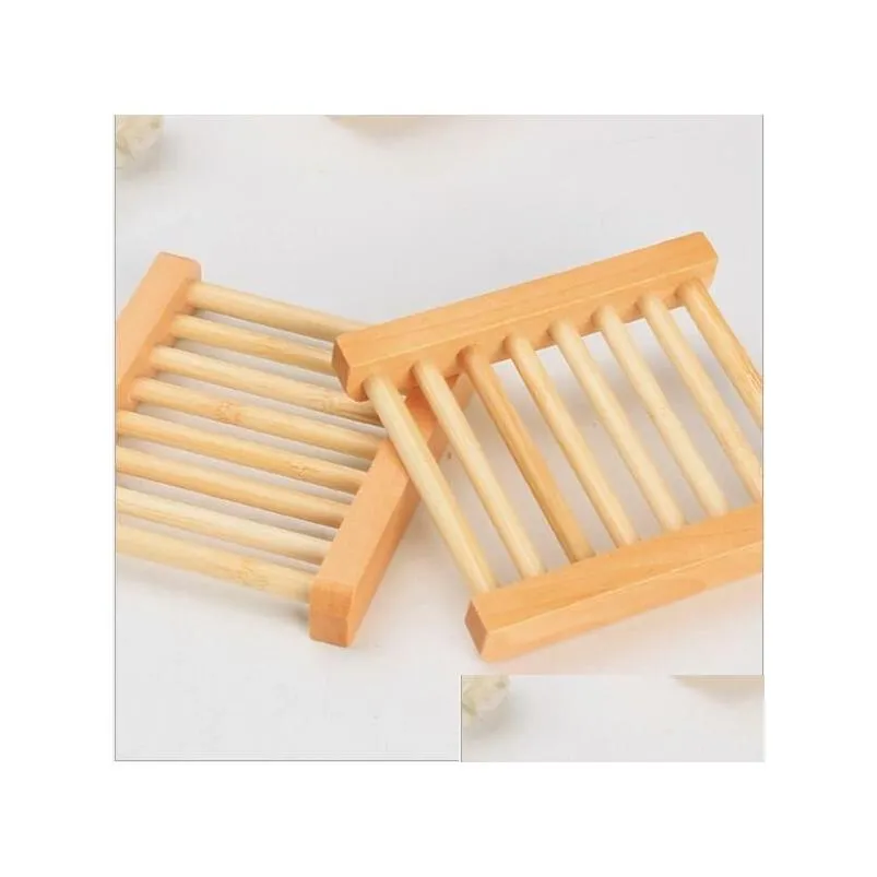 Fashional Bathroom Soap Tray Handmade Wood Dish Box Wooden Soap Dishes As Holder Home Accessories
