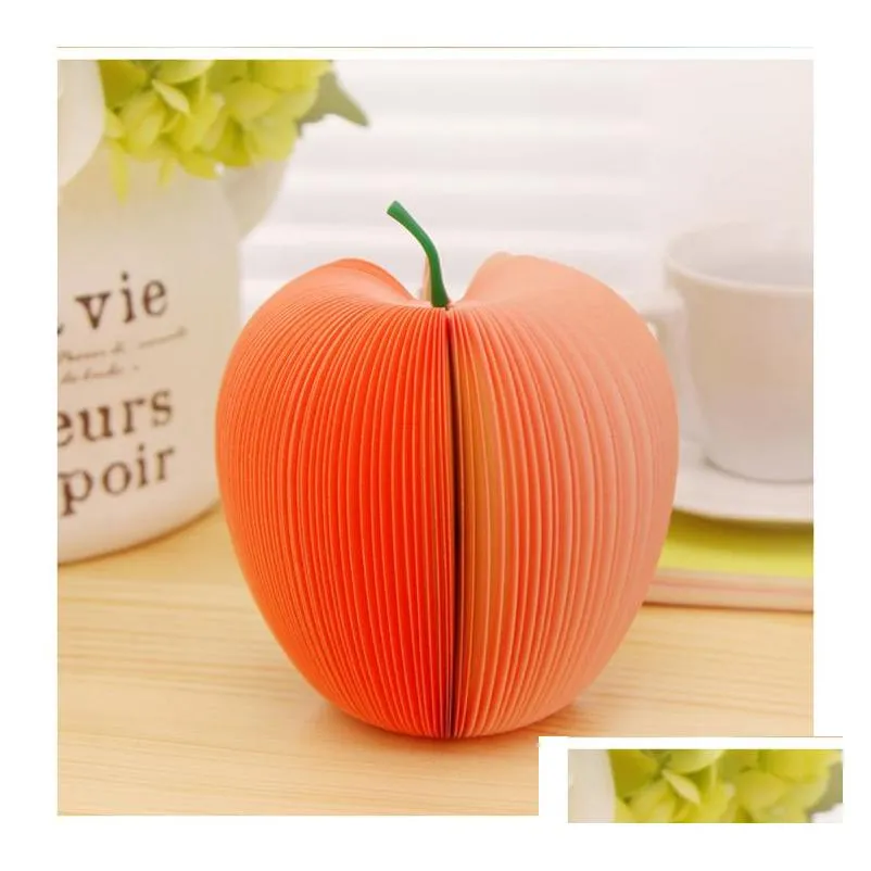 wholesale fruit shaped memo pad red  green pear fruit note paper/memo pad sticker notepads
