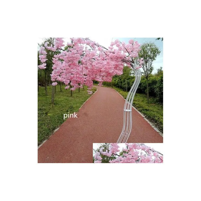 romantic wedding decoration cherry flower tree road cited arch bride and groom p ographing props many colors available