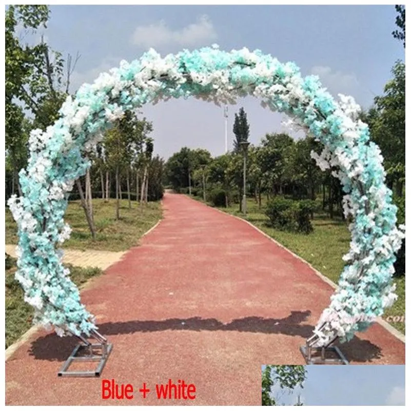  style wedding props iron art arch frame decoration cherry arch frame round flower door frame cherry blossom door.