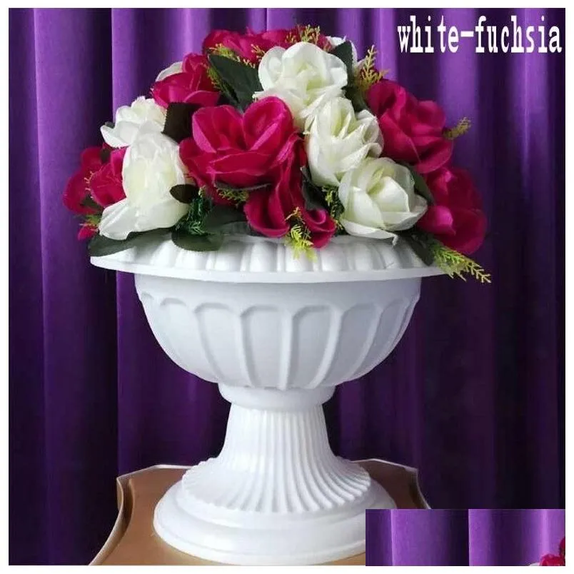  arrival fashion white roman column wedding centerpiece road lead with the vase and bouquet sets for party event decoration