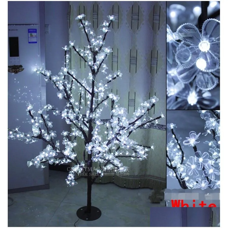 handmade artificial led cherry blossom tree night light year christmas wedding decoration lights 1.5m led tree light