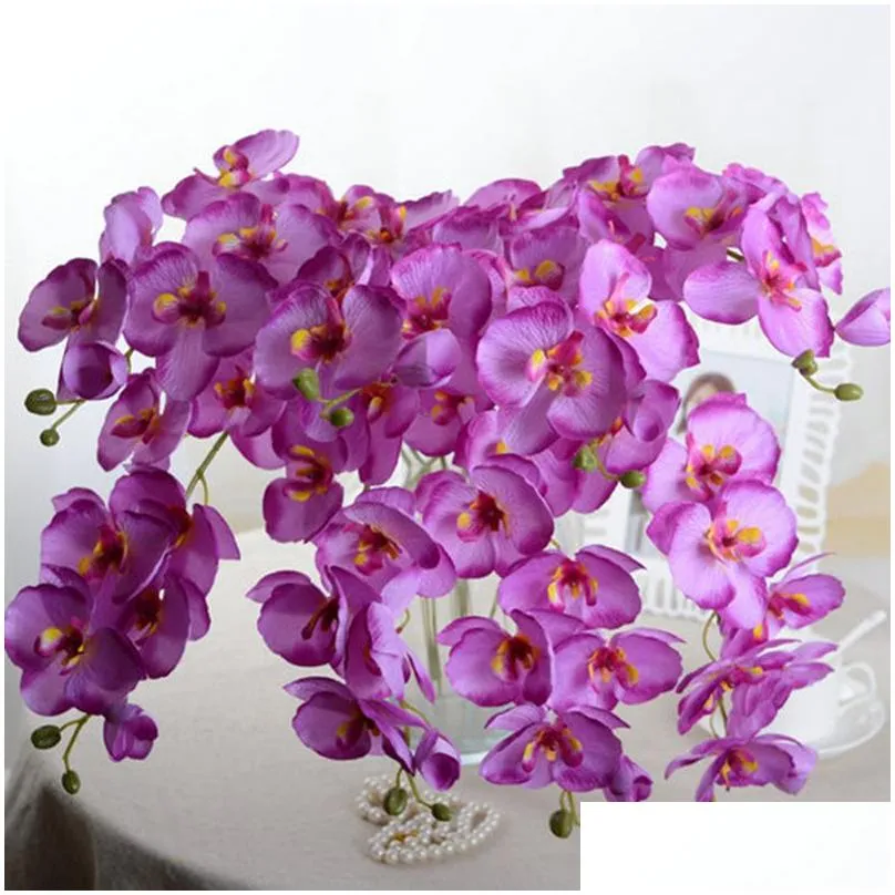 artificial flowers real touch artificial moth orchid butterfly orchid for house home wedding festival decoration