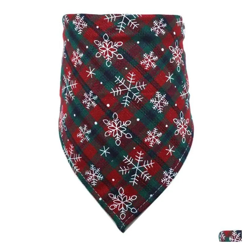 Dog Apparel 1 Pcs Christmas Bandana Pet Supplies Dogs Pets Bandanas Scarf Small Bibs Cotton Puppy Accessories Shop