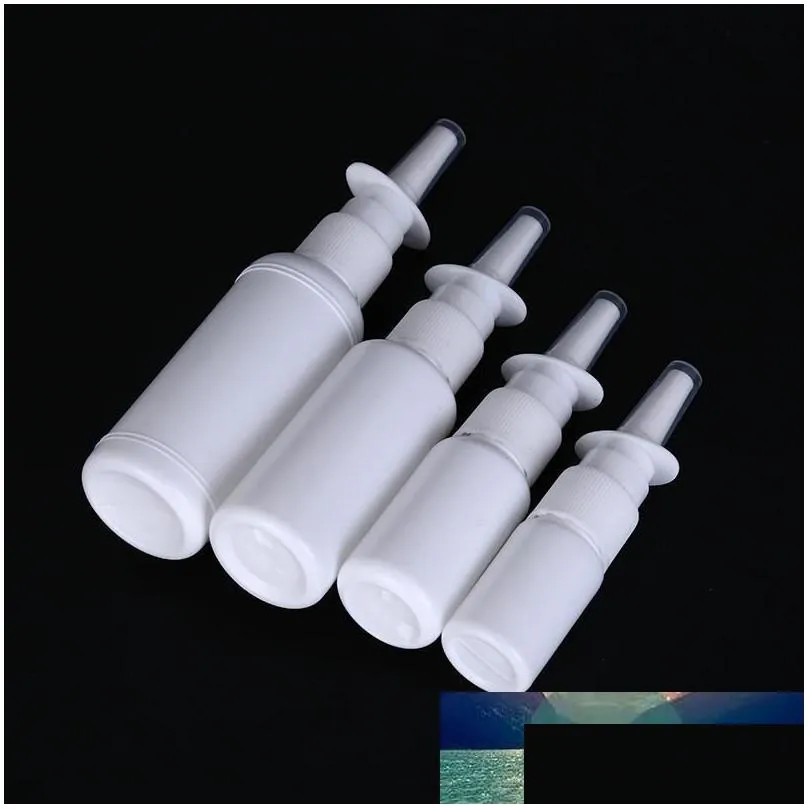 wholesale 5pcs 10ml 20ml 30ml 50ml Empty Plastic Nasal Spray Bottles Pump Sprayer Mist Nose Spray Refillable Bottle For Medical