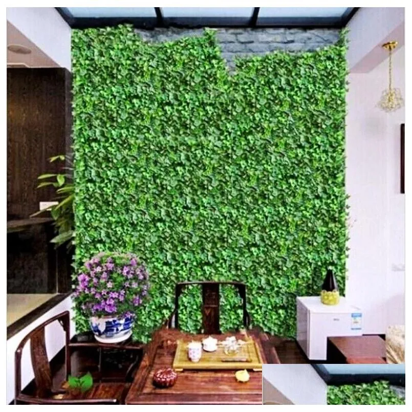 120m/lot home wall decor artificial silk plastic ivy vine hanging plant garlands craft supplies for xmas wedding festival decor