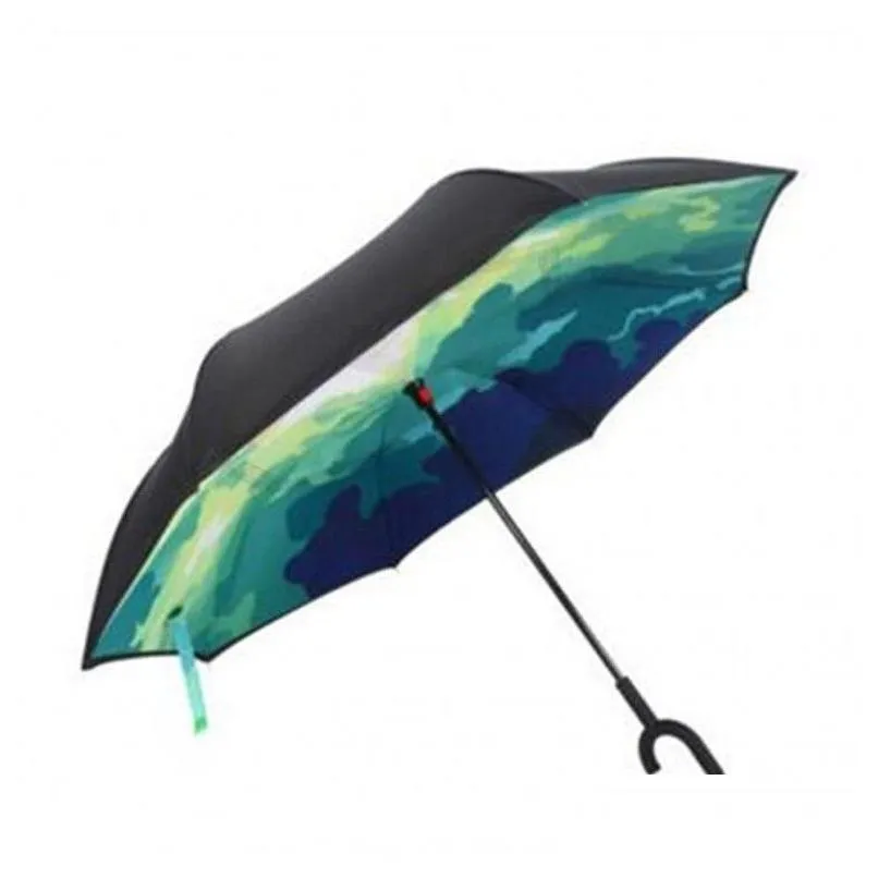  c handle inverted umbrellas 46 colors non automatic protection sunny umbrella paraguas rain reverse umbrella special design