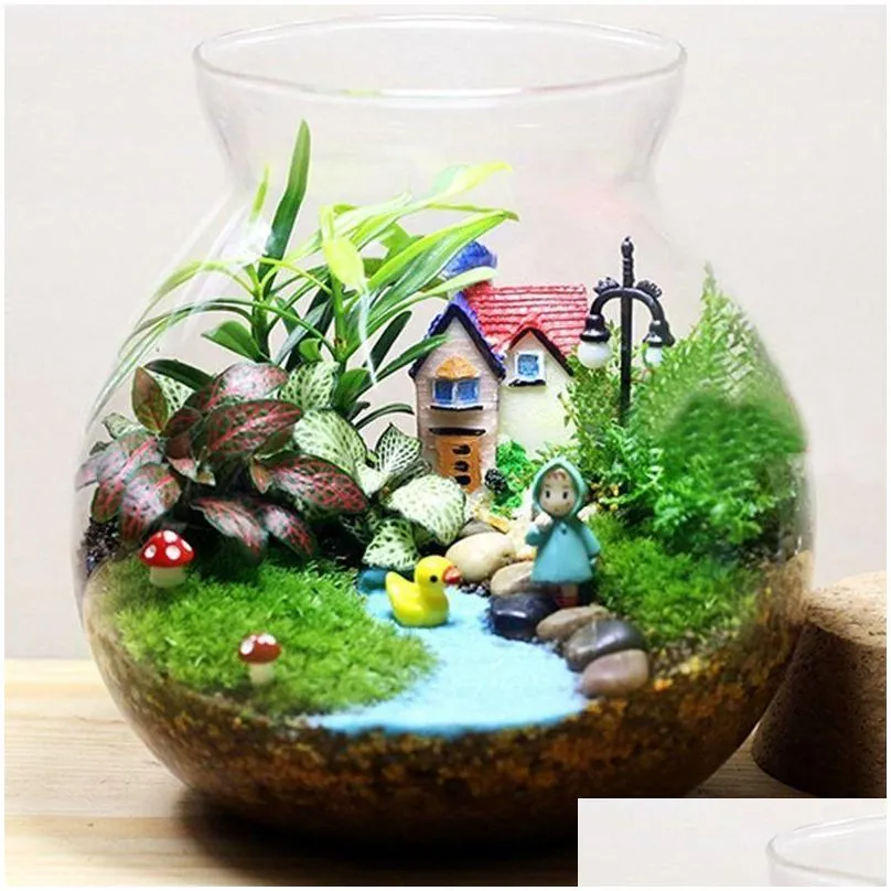 mini mushroom miniatures artificial garden fairy moss resin crafts decorations stakes craft for home 2.2cm al02