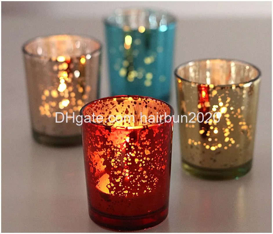 votive candle holders set of 12 speckled glass tea light candle holder decorative candlestick red