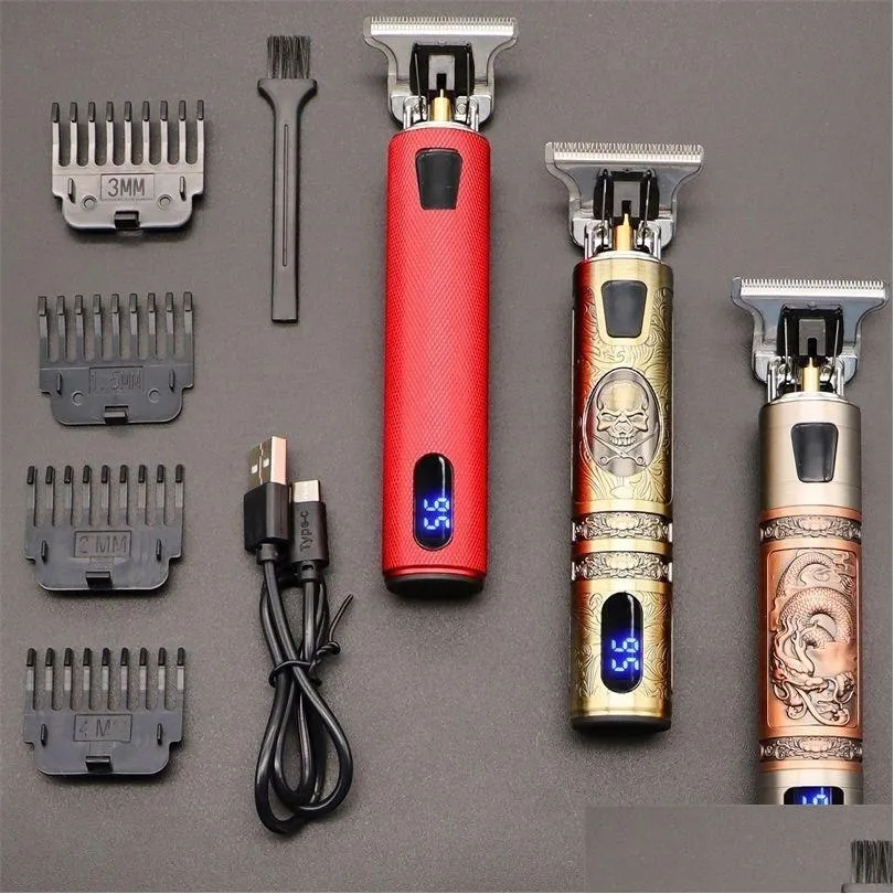 Hair Trimmer Barber Hair Clipper Cordless Hair Cutting Machine Beard Trimmer Shaving Machine Wireless Electric Razor Men Shaver 220521