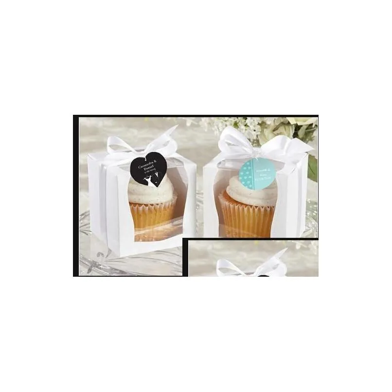 wholesale new hot wedding 9x9 cupcake boxes wedding gift box favor box 100pieces lot free