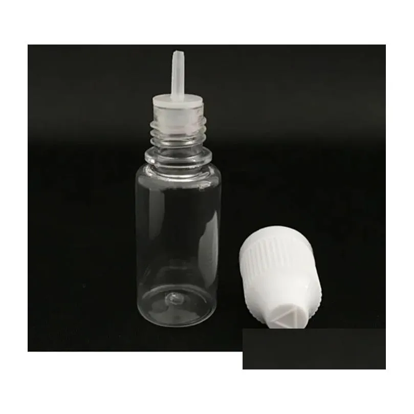 wholesale PET Needle Bottle 5ml Plastic Dropper Bottle Clear 5 Ml E Liquid Bottle for E-juice Cheap 13 colors