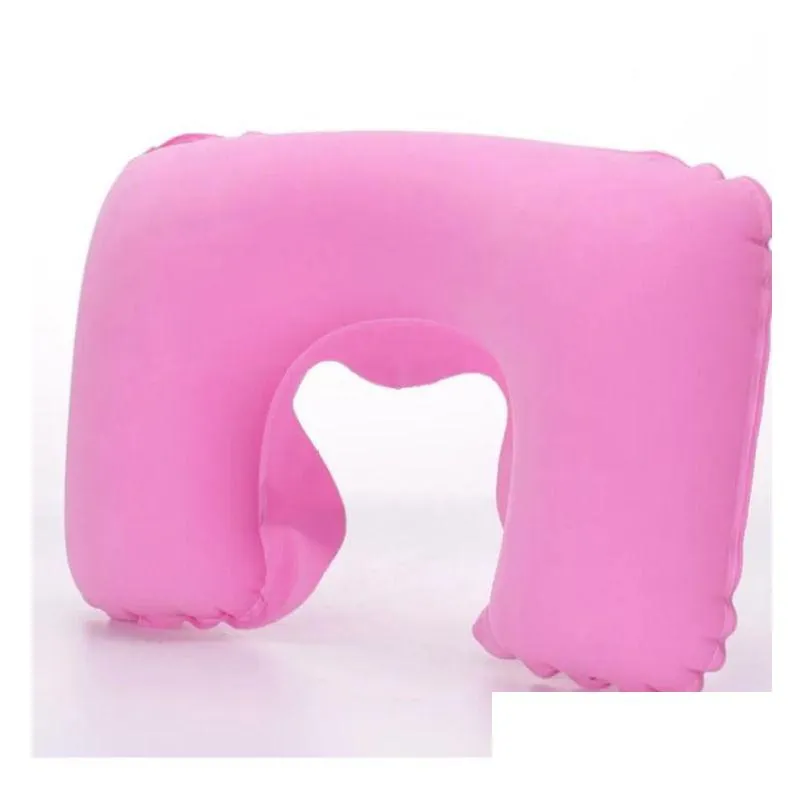 500pcs u shaped travel pillow inflatable neck car head rest air cushion for travel office air cushion neck pillow