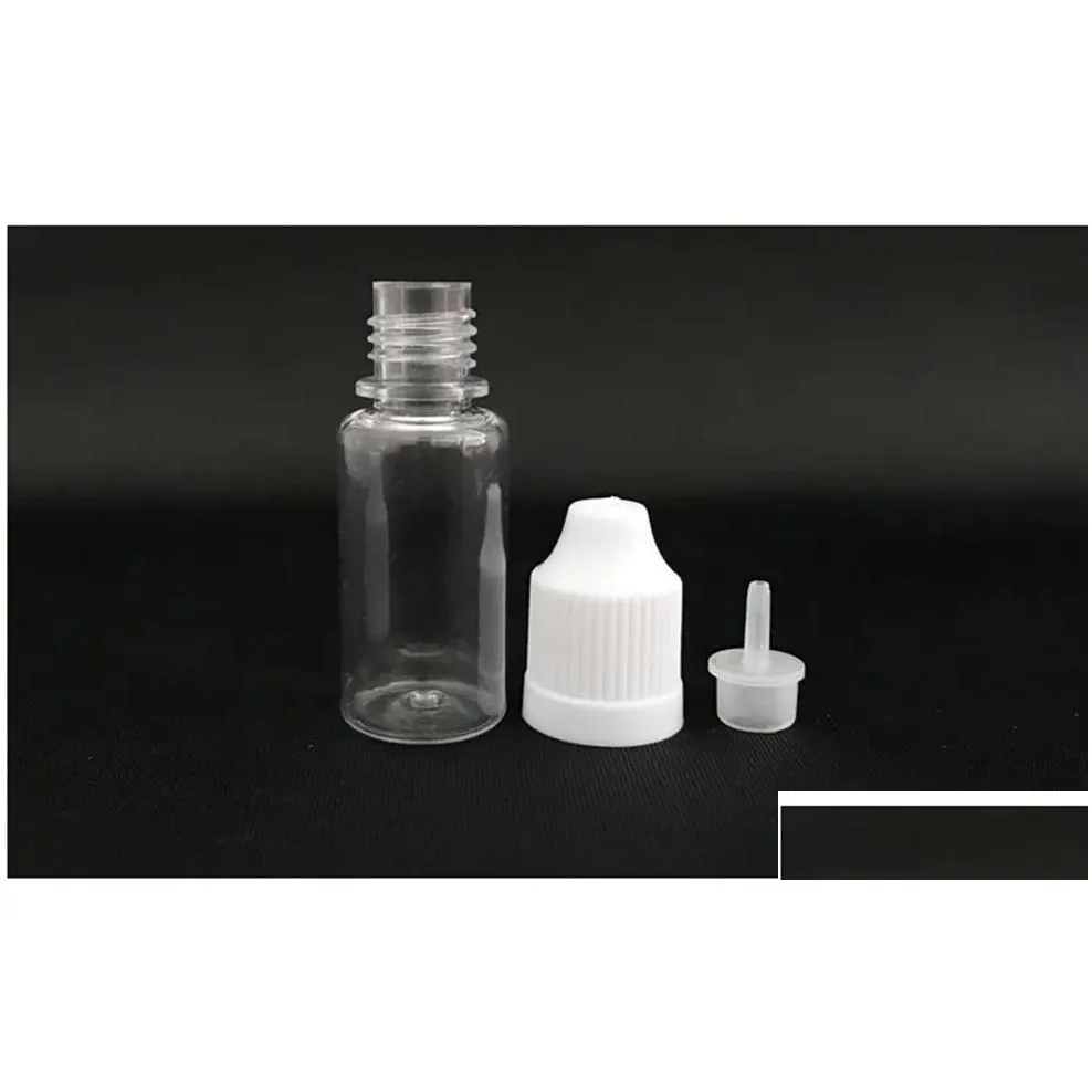 wholesale PET Needle Bottle 5ml Plastic Dropper Bottle Clear 5 Ml E Liquid Bottle for E-juice Cheap 13 colors