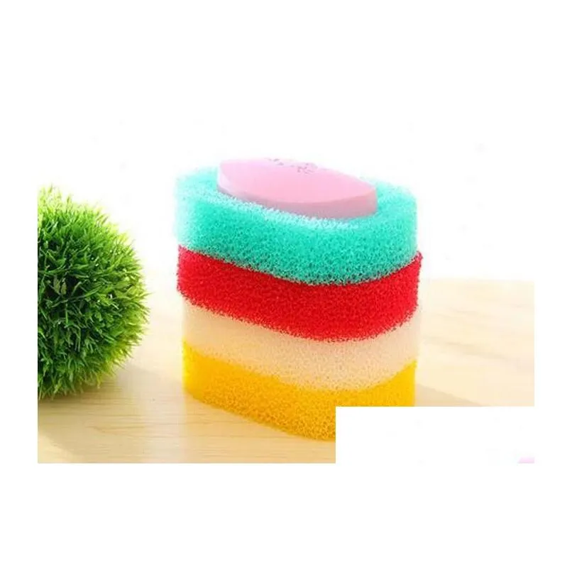 2019 Colored PU sponge Soap dish Bathroom accessories Soap shelf Holder Zakka home decoration Novelty household items