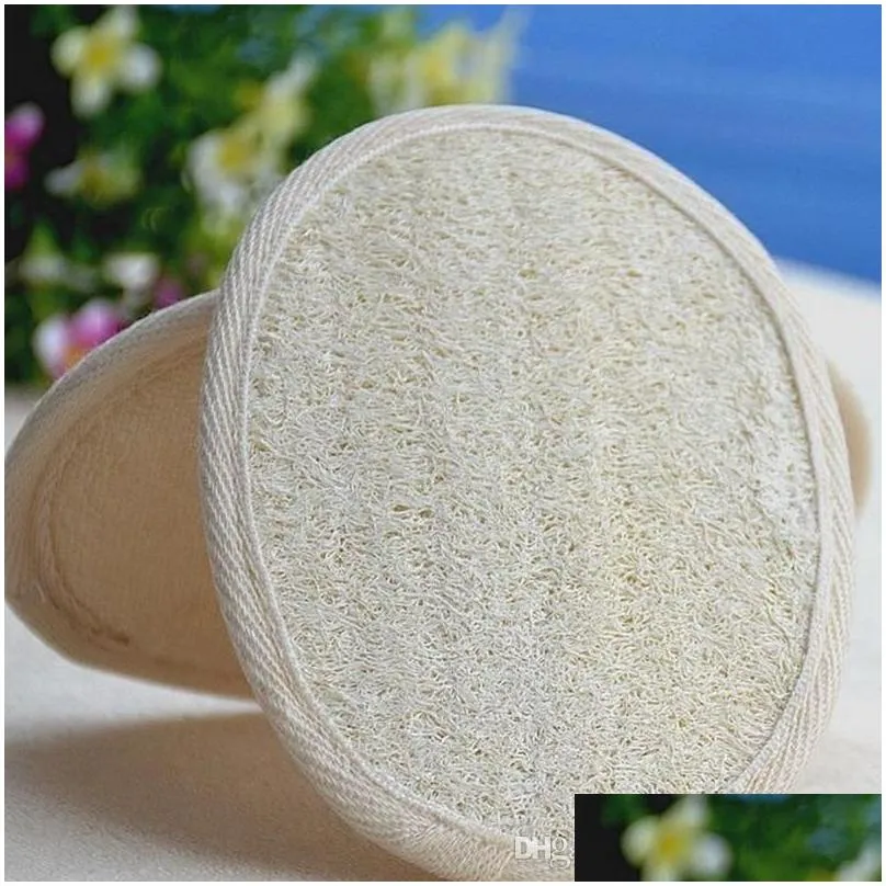  natural loofah bath shower sponge body scrubber exfoliator washing pad bathroom accessories 16 x 11 cm lightweight durable