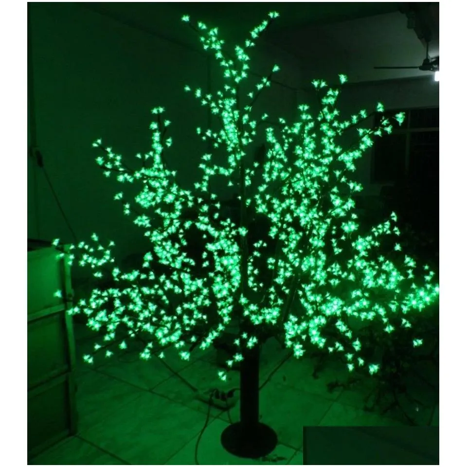 led christmas light cherry blossom tree light 1248pcs leds 6ft/1.8m height 110vac/220vac rainproof outdoor usage drop 