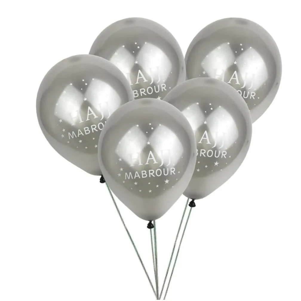 10pcs/set EID MUBARAK Balloons Ramadan Decoration Gold Silver Islamic EID Balloons For Muslim Party Supplies