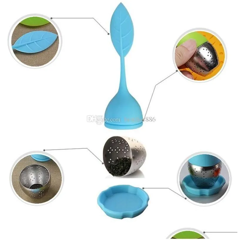 tea infuser stainless steel cute tea ball sweet leaf tea strainer for brewing device herbal spice filter kitchen tools