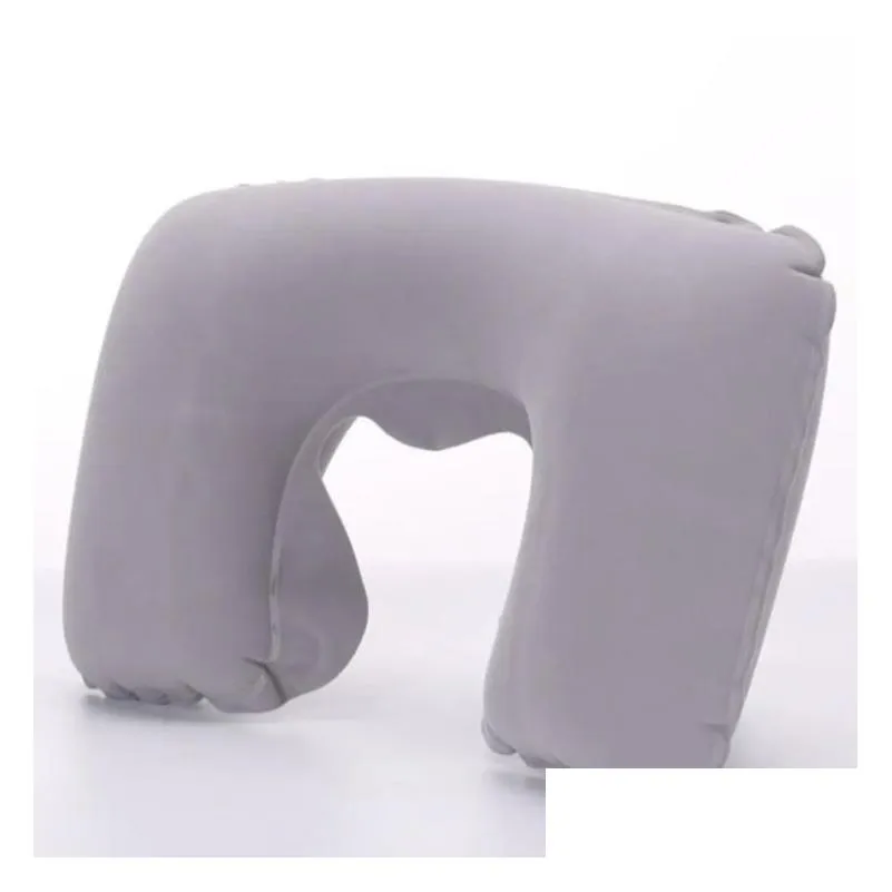 500pcs u shaped travel pillow inflatable neck car head rest air cushion for travel office air cushion neck pillow