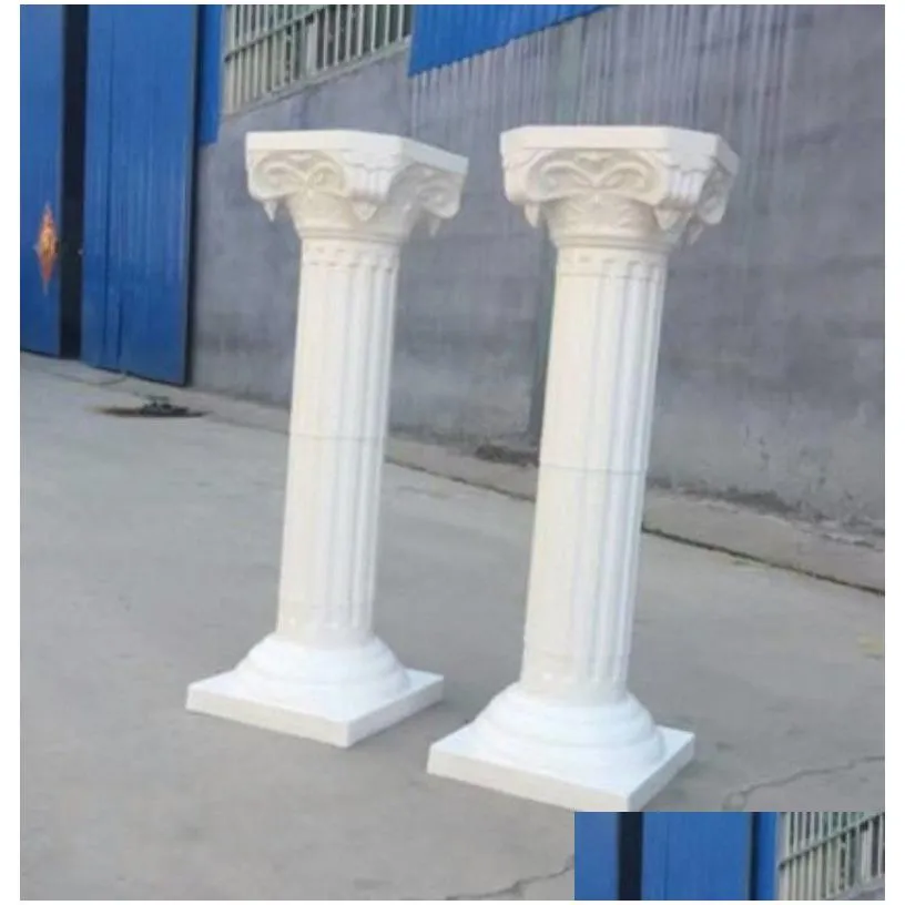 upscale style roman columns white color plastic pillars road cited wedding props event decoration supplies