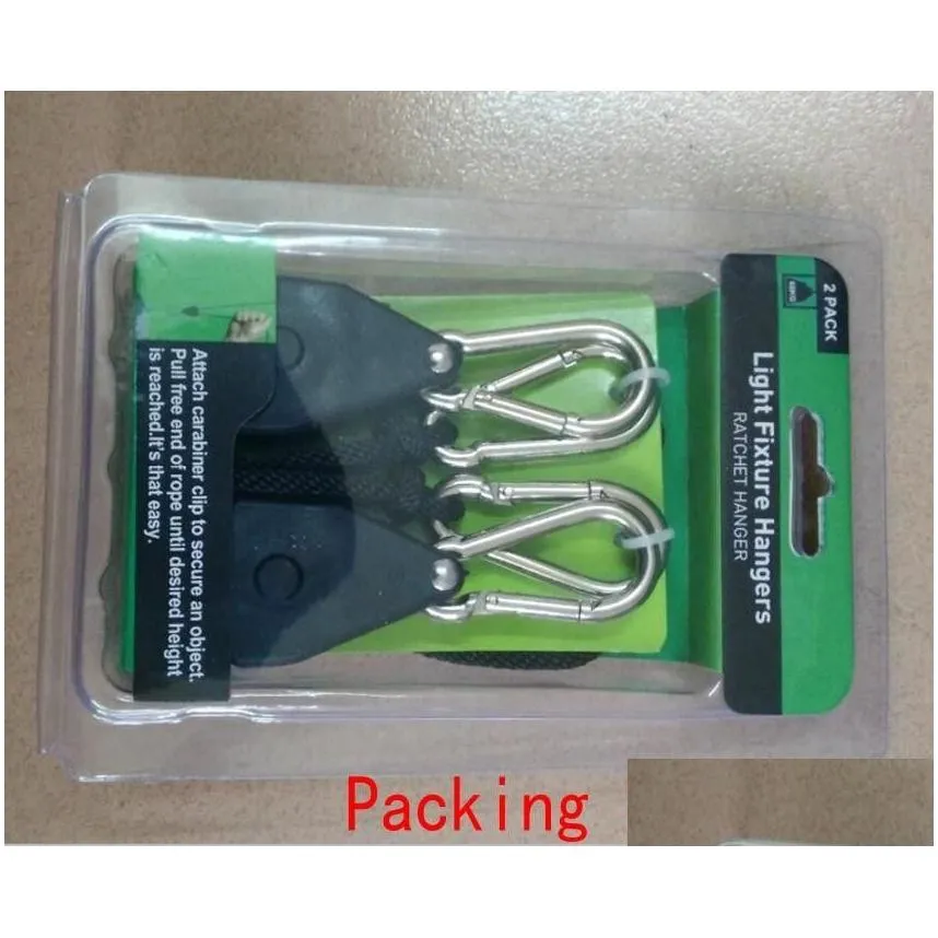 1 pack 2 pieces of 1/8 rope ratchet hanger plant lamp hanging on the rope lifting hook ratchet hook 