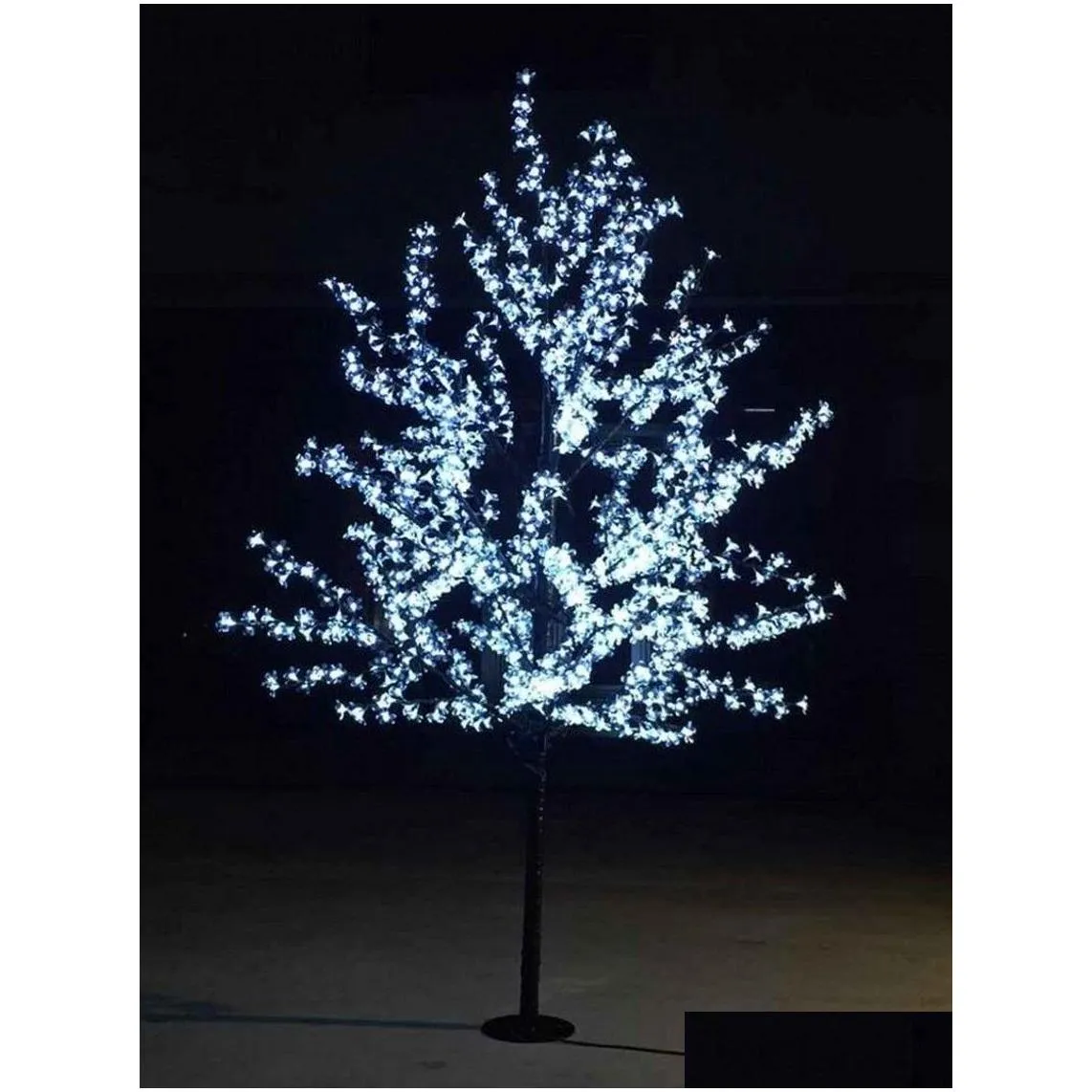 led artificial cherry blossom tree light christmas light 1152pcs led bulbs 2m/6.5ft height 110/220vac rainproof outdoor use