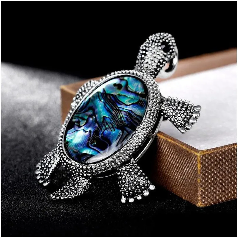 vintage tortoise shell corsage brooch pin animal brooches women men fashion jewelry gift