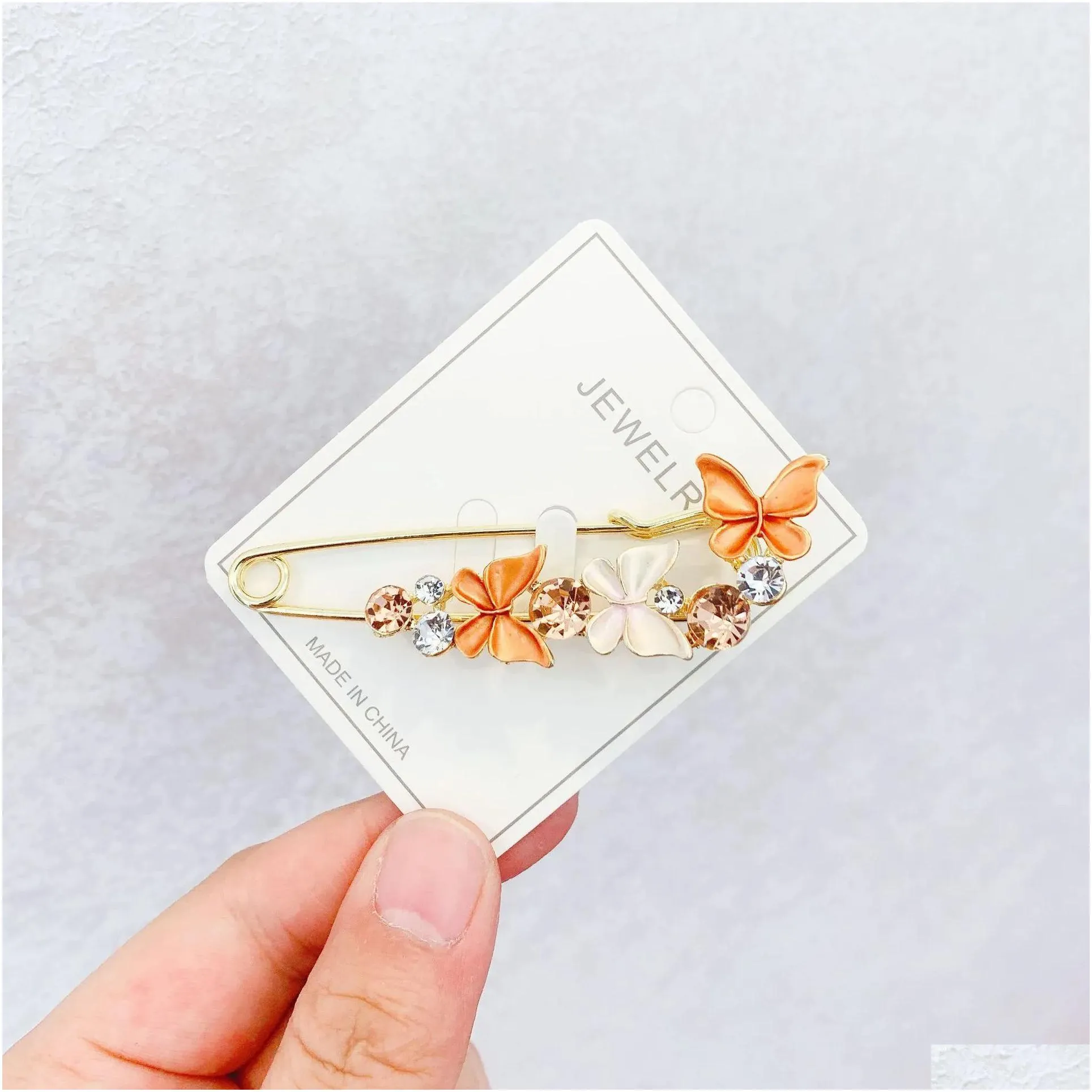 fashion shawl flower brooch for women high quality corsage tulip large pins brooch jacket anti-glare silk scarf buckle jewelry