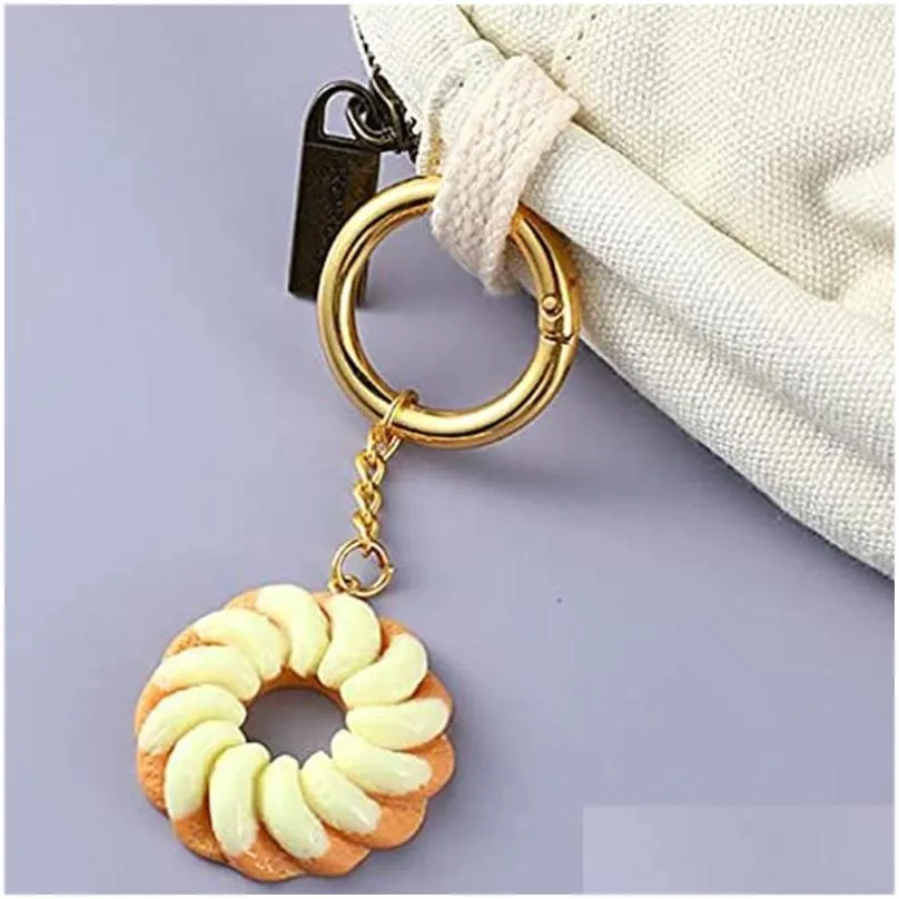 keychains spring o ring alloy trigger round buckle 6 color hook buckles diy accessorieskeychains