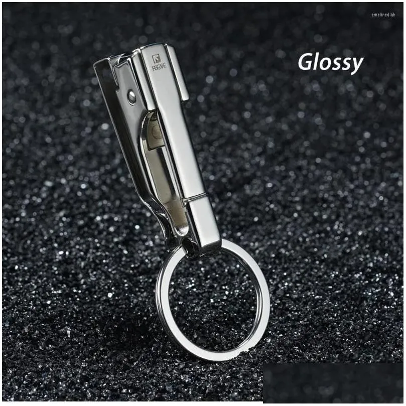 keychains stainless steel car key chain belt waist hanging simple high quality men keychain buckle ring holder the gift for