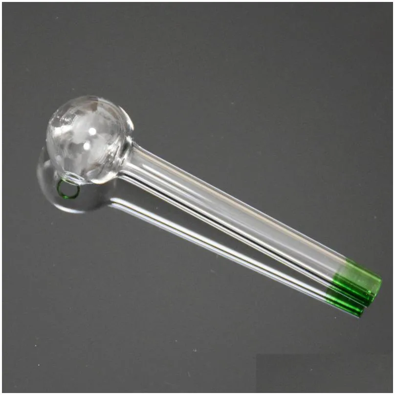 colorful glass pipe pyrex glass oil burner oil nail burning jumbo pipe concentrate pipes thick glass oil burner clear great smoking