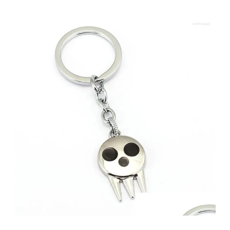 keychains soul eater keychain anime charm key chain souleater death the kid ring holder chaveiro jewelry