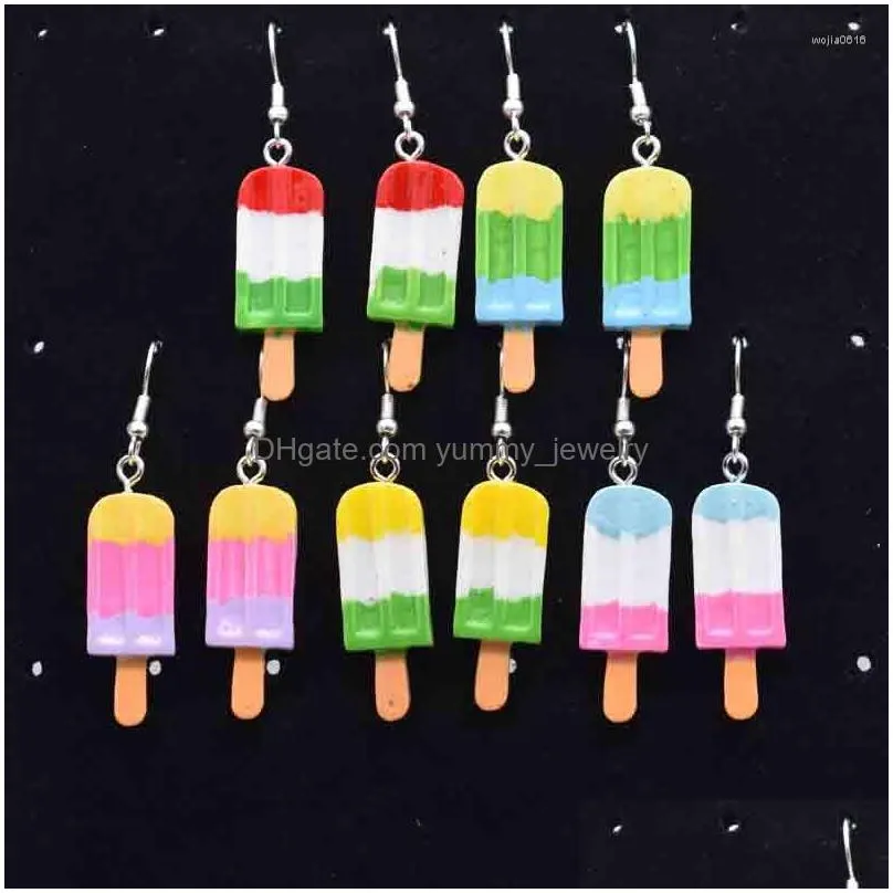 charms 10pcs 11 34mm colorful dripping oil gradient multicolor cream for diy decoration earrings necklace jewelry accessory