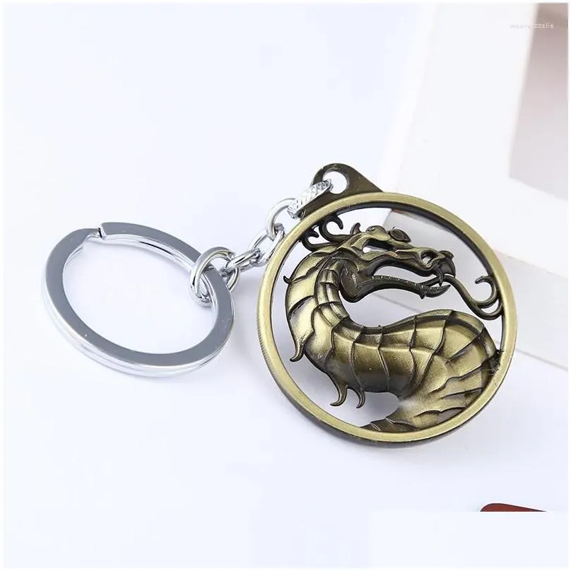keychains high quality keychain game mortal kombat keyring key ring car accessories holder for gift chaveiro chain jewelry
