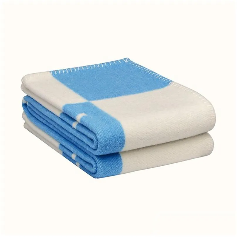 designer blanket beach letter cashmere soft wool scarf shawl portable warm plaid sofa bed fleece knitted throw 140x170cm black white blue