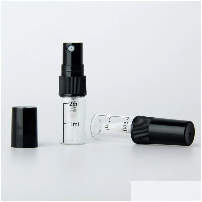 empty 2ml atomizer spray bottle transparent mini sample perfume bottles 5000pcs/lot from china manufacture dhs ups fedex 