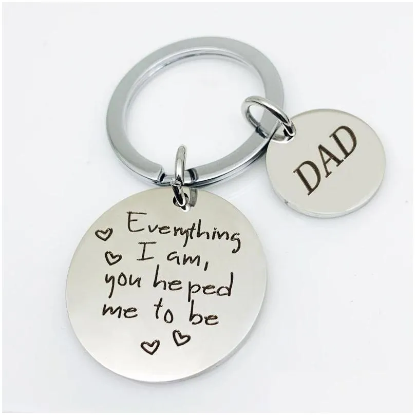keychains doradeer alloy key chain men dad everything iam holder creative letter color ring pendant for father day gifts