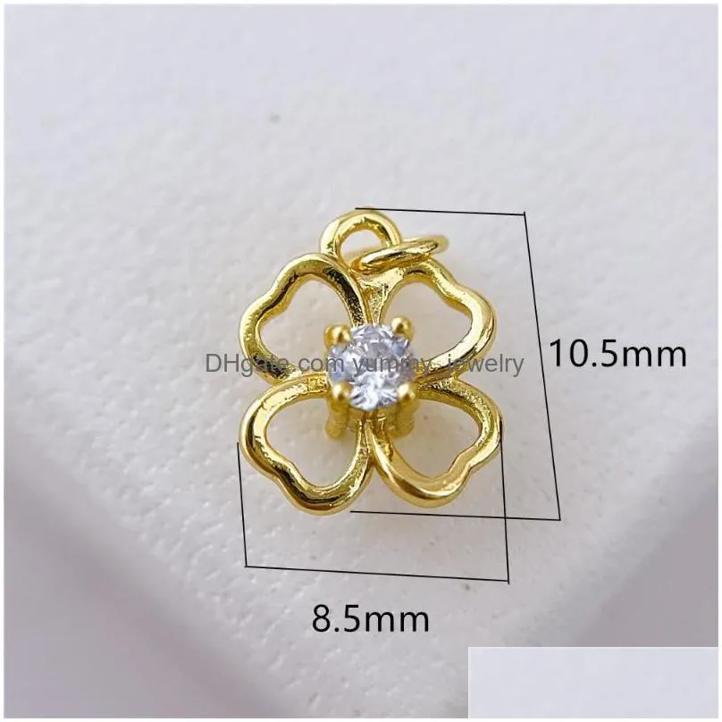charms real 18k gold plated jewelry accessories pendants diy bracelet necklace making findingscharms
