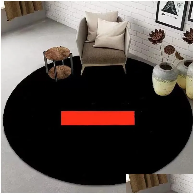 non slip floor area rug round designer carpet for bedroom kitchen absorbent room decor delicate convenient luxury carpet multicolor small size jf008