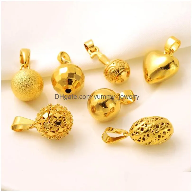 charms arrivals many styles gold spherical ball geometric pendant women/men party exquisite jewelry giftcharms