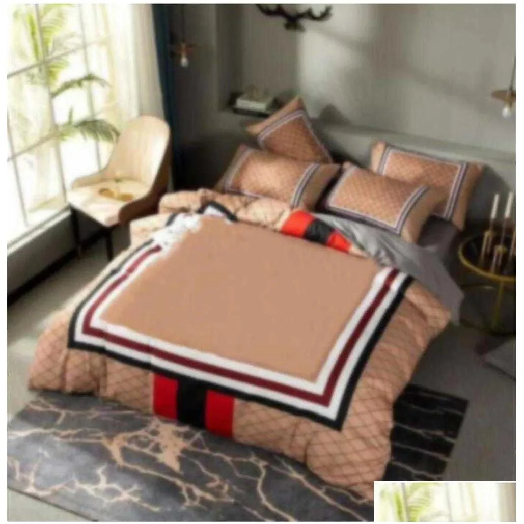 designers fashion bedding sets pillow tabby 2pcs comforters setvelvet duvet cover bed sheet comfortable king quilt size